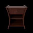 Bedside Table African Cherry view 1