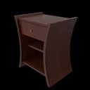 Bedside Table African Cherry view 3