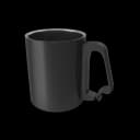Black Aluminium Cup view 2